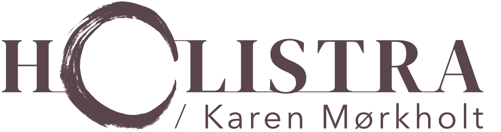 Holistra logo med navnet Karen Mørkholt